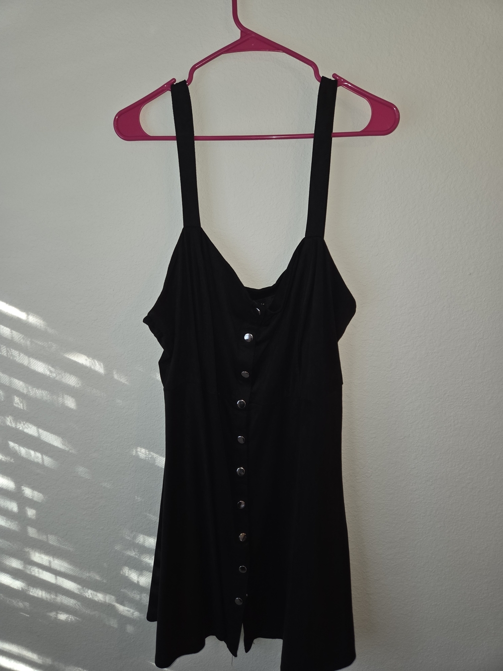 Forever 21 Black Button-Front Mini Dress